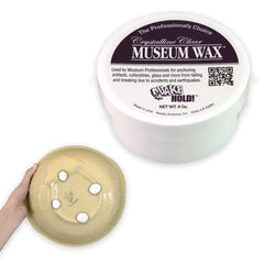 QUAKE HOLD! Ready America Quake Hold Museum Wax 4 Oz Clear Crystalline